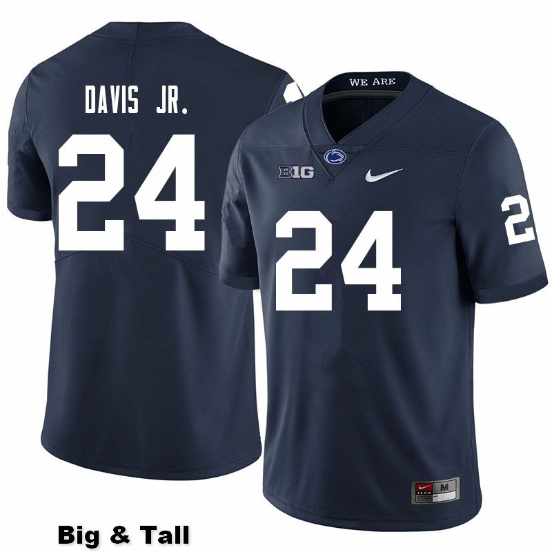 NCAA Nike Men's Penn State Nittany Lions Jeffrey Davis Jr. #24 College Football Authentic Big & Tall Navy Stitched Jersey MZO1698FC